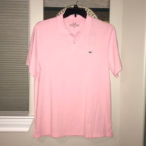 Pink Vineyard Vines collared shirt